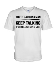 North Carolina Man - I'm Diagnosing V-Neck T-Shirt tile
