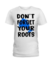 Ontario Map Don't Forget Your Roots Ladies T-Shirt tile