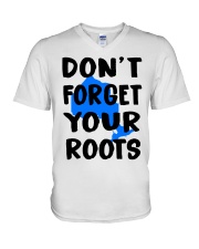 Ontario Map Don't Forget Your Roots V-Neck T-Shirt tile