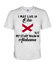 Began In Alabama - Live In Ohio V-Neck T-Shirt tile