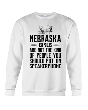 Put on speakerphone - not - Nebraska girls Crewneck Sweatshirt tile