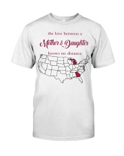 THE LOVE MOTHER AND DAUGHTER MICHIGAN GEORGIA Classic T-Shirt tile