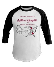 THE LOVE MOTHER AND DAUGHTER MICHIGAN GEORGIA Baseball Tee tile