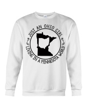 OHIO GIRL LIVING IN MINNESOTA Crewneck Sweatshirt tile