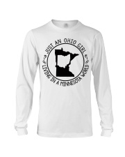 OHIO GIRL LIVING IN MINNESOTA Long Sleeve Tee tile