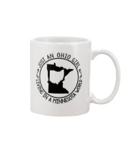 OHIO GIRL LIVING IN MINNESOTA Mug tile
