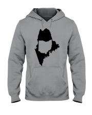 MAP OHIO IN MAINE Hooded Sweatshirt front