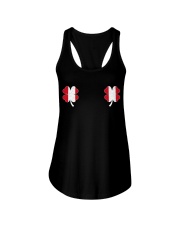 Peru Flag - Four Leaf Clover Ladies Flowy Tank tile