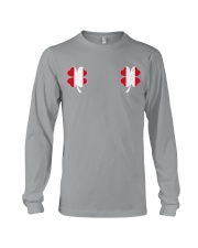 Peru Flag - Four Leaf Clover Long Sleeve Tee tile