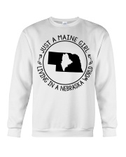 MAINE GIRL LIVING IN NEBRASKA Crewneck Sweatshirt tile