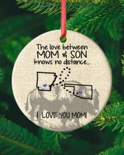 The Love Mother And Son Oklahoma Arkansas Circle ornament - single (porcelain) custom-circle-ornament-single-porcelain-lifestyle-10