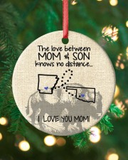 The Love Mother And Son Oklahoma Arkansas Circle ornament - single (porcelain) custom-circle-ornament-single-porcelain-lifestyle-11