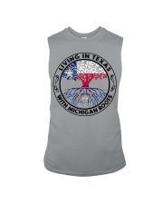 LIVING IN TEXAS WITH MICHIGAN ROOTS Sleeveless Tee tile