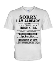 Taken By A Freaking - Irish Girl V-Neck T-Shirt tile