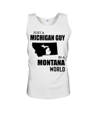 MICHIGAN GUY IN MONTANA Unisex Tank tile
