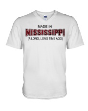 Made In Mississippi A Long Long Time Ago V-Neck T-Shirt tile
