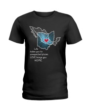 OHIO MEXICO LOVE BRINGS YOU HOME Ladies T-Shirt tile