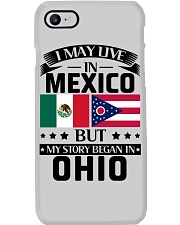 LIVE IN MEXICO BUT BEGAN IN OHIO Phone Case tile