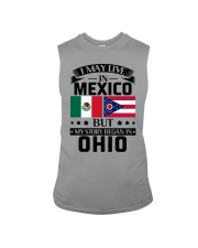 LIVE IN MEXICO BUT BEGAN IN OHIO Sleeveless Tee tile