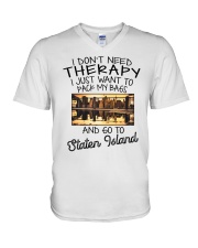 Pack My Bags - Go To Staten Island V-Neck T-Shirt tile