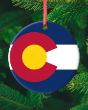 Flag Colorado Circle ornament - single (porcelain) custom-circle-ornament-single-porcelain-lifestyle-10
