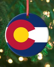 Flag Colorado Circle ornament - single (porcelain) custom-circle-ornament-single-porcelain-lifestyle-11