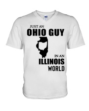 OHIO GUY IN ILLINOIS V-Neck T-Shirt tile