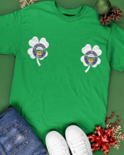 Amarillo Flag - Four Leaf Clover Classic T-Shirt apparel-classic-tshirt-lifestyle-back-69