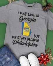 Began In Philadelphia - Live In Georgia Classic T-Shirt apparel-classic-tshirt-lifestyle-back-69