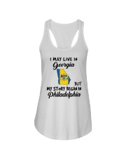 Began In Philadelphia - Live In Georgia Ladies Flowy Tank tile