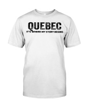 Quebec - My Story Begins Classic T-Shirt tile