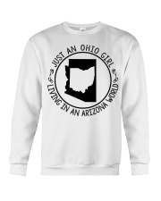 OHIO GIRL LIVING IN ARIZONA Crewneck Sweatshirt tile