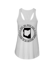 OHIO GIRL LIVING IN ARIZONA Ladies Flowy Tank tile