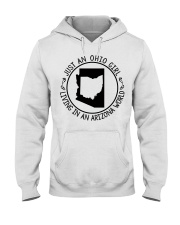OHIO GIRL LIVING IN ARIZONA Hooded Sweatshirt tile