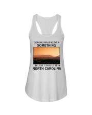 Should Be In North Carolina Ladies Flowy Tank tile