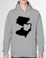 MAP OHIO IN NEW JERSEY Hooded Sweatshirt garment-hooded-sweatshirt-front-04