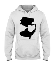 MAP OHIO IN NEW JERSEY Hooded Sweatshirt tile