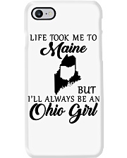 OHIO GIRL LIFE TOOK ME TO MAINE Phone Case tile
