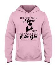 OHIO GIRL LIFE TOOK ME TO MAINE Hooded Sweatshirt front