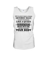 Like A Queen - Quebec Man Unisex Tank tile