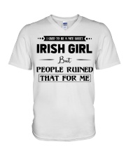 Irish Girl - But People Ruined V-Neck T-Shirt tile