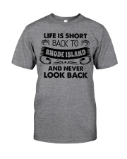 Back To Rhode Island Classic T-Shirt front