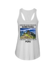 Should Be In Peru Ladies Flowy Tank tile