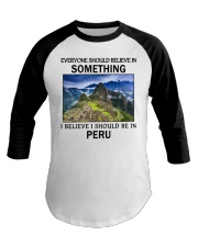Should Be In Peru Baseball Tee tile