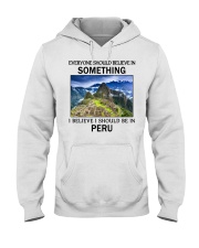 Should Be In Peru Hooded Sweatshirt front