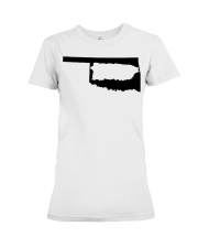 MAP PUERTO RICO IN OKLAHOMA Premium Fit Ladies Tee tile