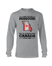 LIVE IN MISSOURI CANADA IN MY DNA Long Sleeve Tee tile