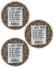 I Just Need To Go To Peru Circle Ornament (Wood tile