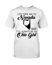 OHIO GIRL LIFE TOOK ME TO NEVADA Classic T-Shirt tile