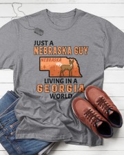 Nebraska Guy Living In Georgia Classic T-Shirt apparel-classic-tshirt-lifestyle-front-216